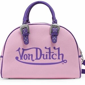 Von Dutch Pink and Purple Travel Bag